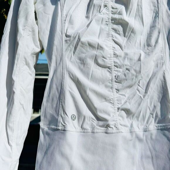 Lululemon White  Zip-Up Hoodie Jacket Reversible - Picture 6 of 8